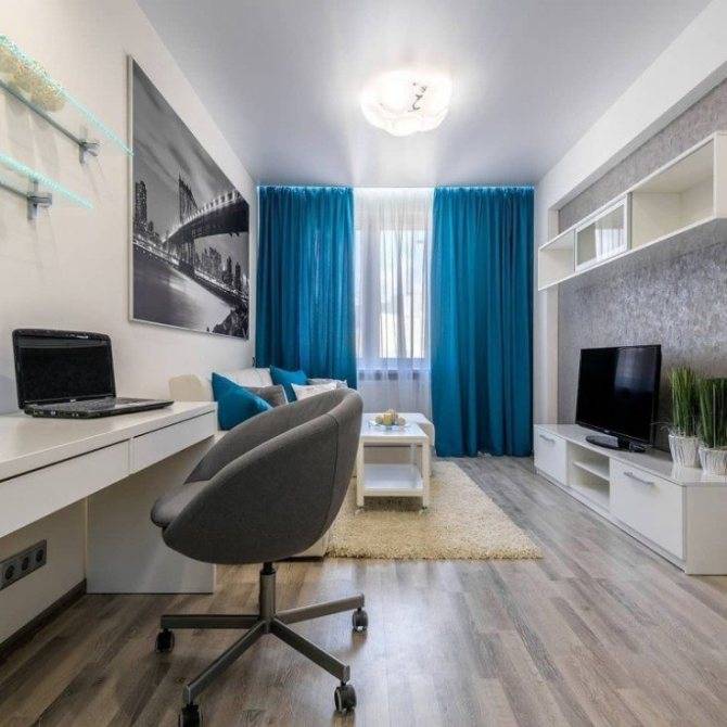 Дизайн комнаты, спальни-гостиной на 15 квадратных метров
 - 39 фото