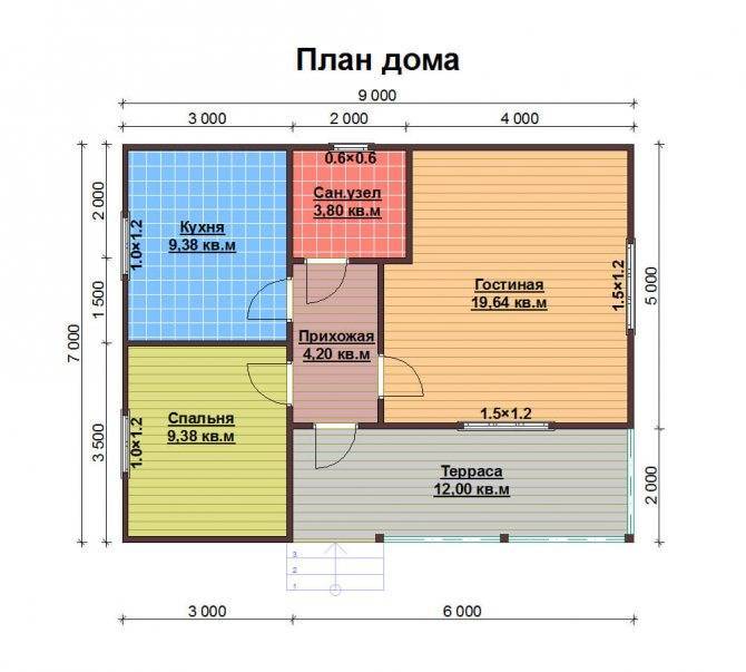 Проекты двухэтажных домов 6 на 7 (39 фото): из пеноблоков и газоблоков, планы жилых домов из бруса и планировка других домов 6х7
