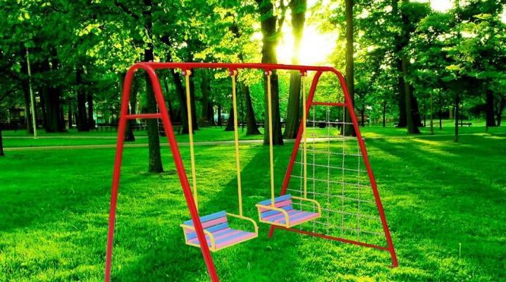 Двойные детские качели для дачи: уличные качели для детей, модели для двойни