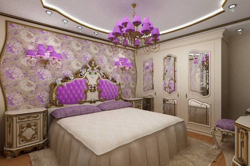 Фиолетовая спальня