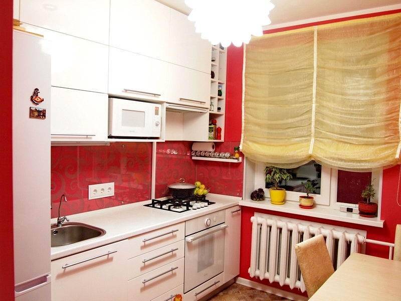 Кухня красного цвета: особенности дизайна, фото, сочетания