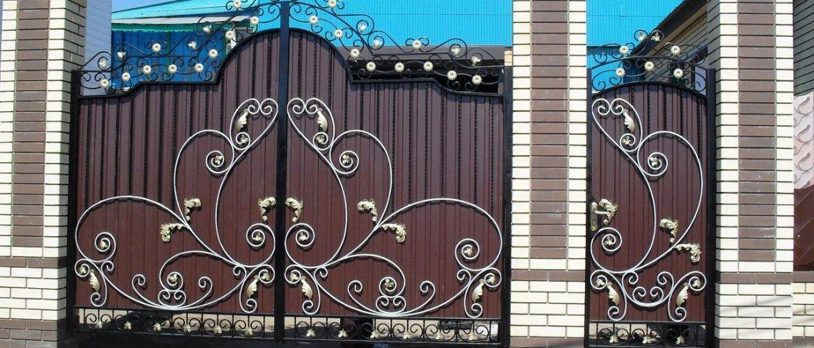 Откатные ворота из профнастила: чертежи, вес, инструкция по монтажу