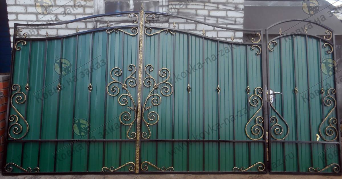 Ворота и калитка из профлиста